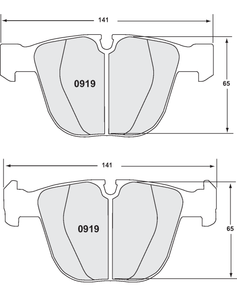 BMW M3 E90/92/93 / M5 E60 / M6 E63/E64 PFC Z-Rated Rear Brake Pads BMW M3 E90/92/93 / M5 E60 / M6 E63/E64 PFC Z-Rated Rear Brake Pads