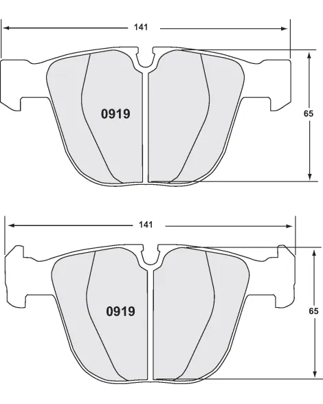 BMW M3 E90/92/93 / M5 E60 / M6 E63/E64 PFC 08 Compound Rear Brake Pads BMW M3 E90/92/93 / M5 E60 / M6 E63/E64 PFC 08 Compound Rear Brake Pads