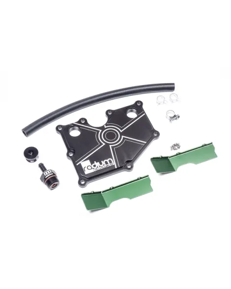 Ford Ecoboost Radium Engineering PCV Baffle Plate with Fittings Ford Ecoboost Radium Engineering PCV Baffle Plate with Fittings