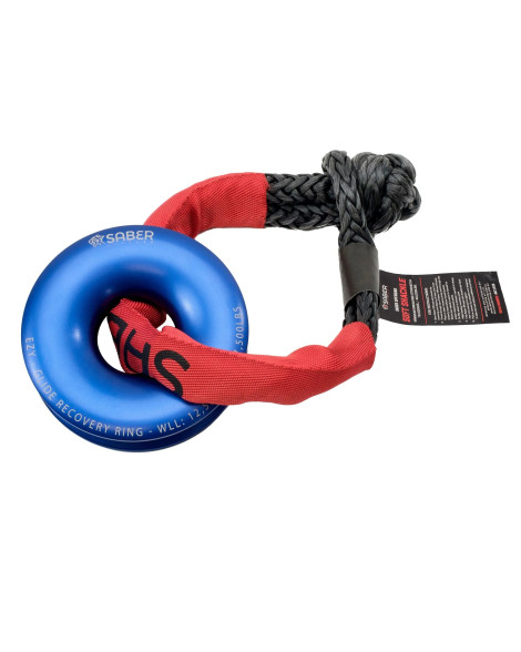 Saber Offroad EZY-Glide Winching Recovery Ring + 18K Sheath Soft Shackle Kit Saber Offroad EZY-Glide Winching Recovery Ring + 18K Sheath Soft Shackle Kit
