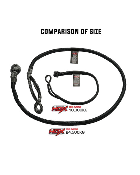 Saber Offroad 24,500kg Long HDX Soft Shackle With Technora Binding Saber Offroad 24,500kg Long HDX Soft Shackle With Technora Binding