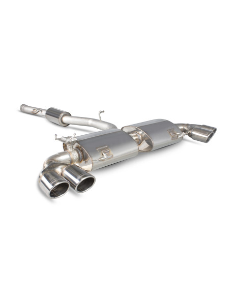 Audi S1 2.0 TFSi Quattro 14-18 Scorpion Exhausts Resonated Cat-Back System With Electronic Valves Audi S1 2.0 TFSi Quattro 14-18 Scorpion Exhausts Resonated Cat-Back System With Electronic Valves