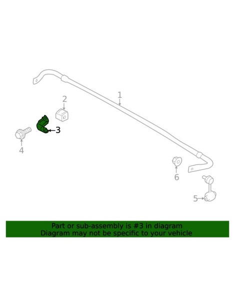 Subaru WRX/STI 14-21 Subaru OEM Front Sway Bar / Anti Roll Bar Stabilizer Bar Bracket Bush Saddle Subaru WRX/STI 14-21 Subaru OEM Front Sway Bar / Anti Roll Bar Stabilizer Bar Bracket Bush Saddle