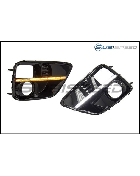 Subaru WRX 15-17 / STI 15-17 SubiSpeed Switchback JDM WRX S4 Style DRL Fog Light Bezels Subaru WRX 15-17 / STI 15-17 SubiSpeed Switchback JDM WRX S4 Style DRL Fog Light Bezels