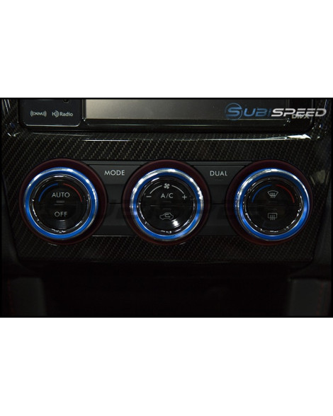 Subaru WRX 15- / STI 15- JDMS Textured Climate Control Knob Covers Subaru WRX 15- / STI 15- JDMS Textured Climate Control Knob Covers