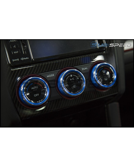 Subaru WRX 15- / STI 15- JDMS Textured Climate Control Knob Covers Subaru WRX 15- / STI 15- JDMS Textured Climate Control Knob Covers