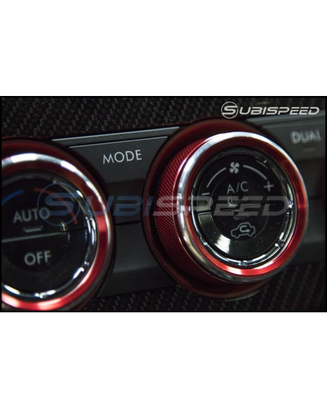 Subaru WRX 15- / STI 15- JDMS Textured Climate Control Knob Covers Subaru WRX 15- / STI 15- JDMS Textured Climate Control Knob Covers