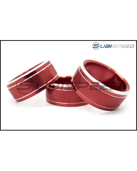 Subaru WRX 15- / STI 15- JDMS Textured Climate Control Knob Covers Subaru WRX 15- / STI 15- JDMS Textured Climate Control Knob Covers