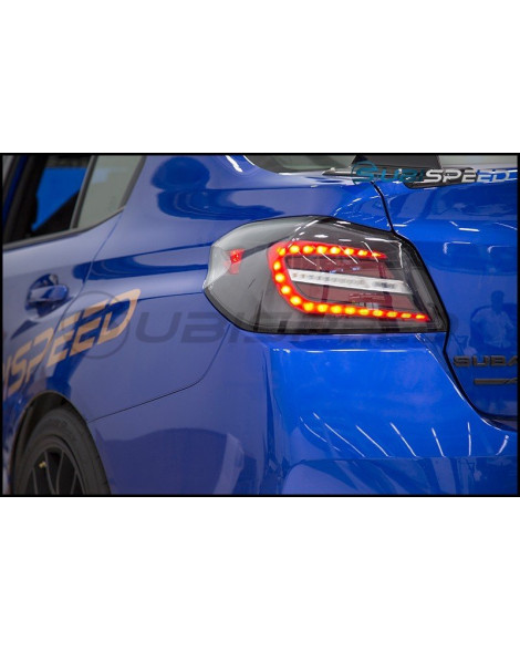 Subaru WRX/STI 15- SubiSpeed V2 Sequential Tail Lights Clear Lens / Red Bar Subaru WRX/STI 15- SubiSpeed V2 Sequential Tail Lights Clear Lens / Red Bar