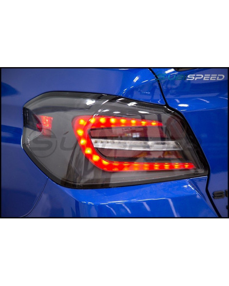 Subaru WRX/STI 15- SubiSpeed V2 Sequential Tail Lights Clear Lens / Red Bar Subaru WRX/STI 15- SubiSpeed V2 Sequential Tail Lights Clear Lens / Red Bar