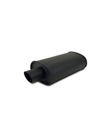 Vibrant Performance 1145 StreetPower Flat Black Universal Exhaust Muffler, Single, 2.250" Inlet, 3.0" Tip