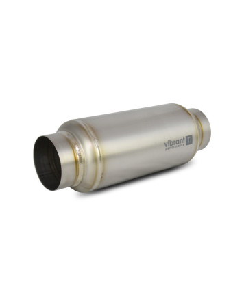 Vibrant Performance 1792 Bottle Style Exhaust Resonator, 2.5" inlet/oulet, 12" Length