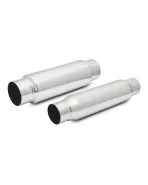 Vibrant Performance 1792 Bottle Style Exhaust Resonator, 2.5" inlet/oulet, 12" Length