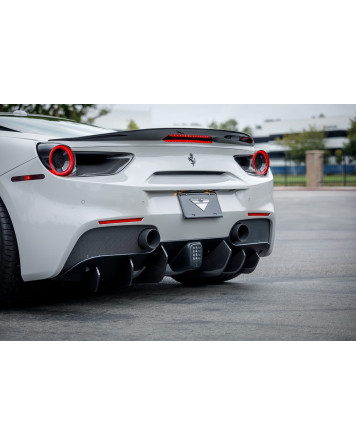 Ferrari 488 Vorsteiner Aero Carbon Fiber Rear Diffuser Fins (SET OF 6)