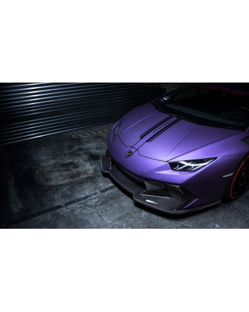Lamborghini Huracan Vorsteiner Novara Edizione Aero Front Bumper w/Carbon Fiber Front Spoiler