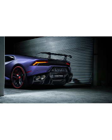 Lamborghini Huracan Vorsteiner Novara Edizione Aero Carbon Fiber Wing Blade w/Aluminum Uprights