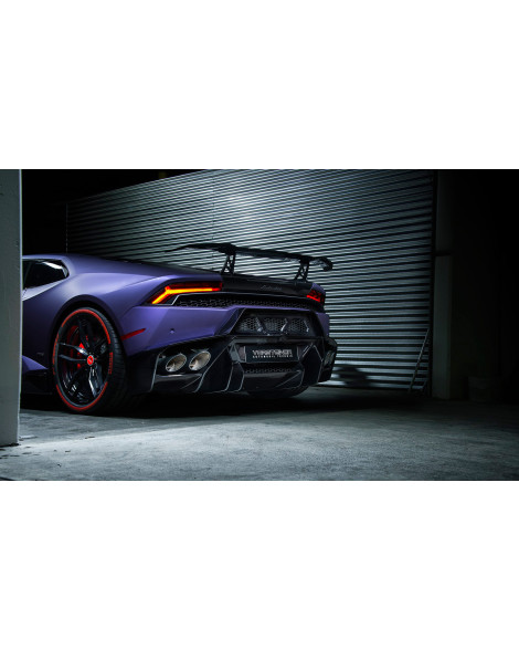 Lamborghini Huracan Vorsteiner Novara Edizione Aero Carbon Fiber Wing Blade w/Aluminum Uprights Lamborghini Huracan Vorsteiner Novara Edizione Aero Carbon Fiber Wing Blade w/Aluminum Uprights