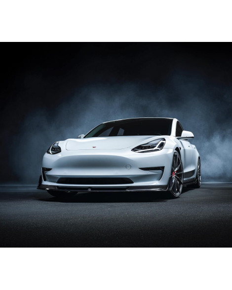 Tesla Model 3 Vorsteiner Volta Aero Carbon Fiber Front Spoiler Tesla Model 3 Vorsteiner Volta Aero Carbon Fiber Front Spoiler