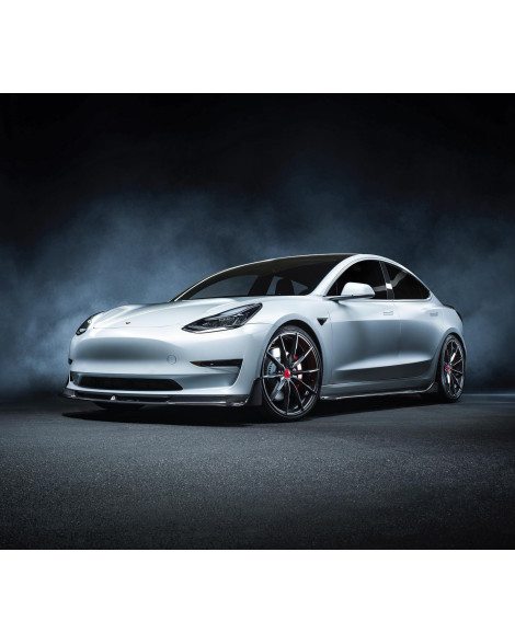 Tesla Model 3 Vorsteiner Volta Aero Carbon Fiber Front Spoiler Tesla Model 3 Vorsteiner Volta Aero Carbon Fiber Front Spoiler