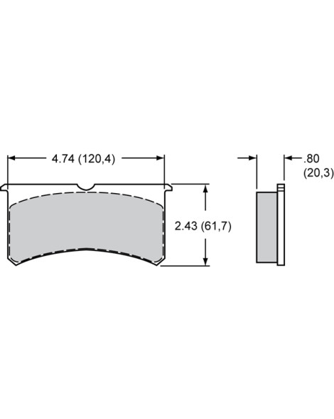 Wilwood BP-40 7420-40 Brake Pads (Set of 4 Pads for 2 Calipers) 150-12245K