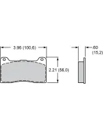 Wilwood BP-10 7816-10 Brake Pads (Set of 4 Pads for 2 Calipers) 150-8946K Wilwood BP-10 7816-10 Brake Pads (Set of 4 Pads for 2 Calipers) 150-8946K