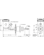 Wilwood Stand-Alone 3/4" Internal Reservoir Master Cylinder 260-15098
